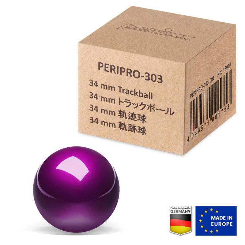 Trackball Perixx 34 mm Brillante Púrpura de Repuesto