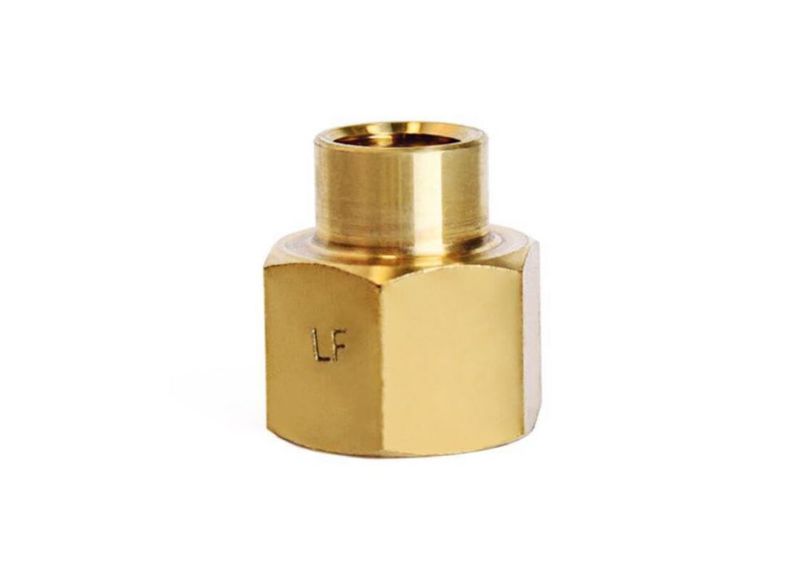 Acoplamiento reductor FPT de latón Homeplus+ de 1/2 pulgada a 1/4 pulgadas