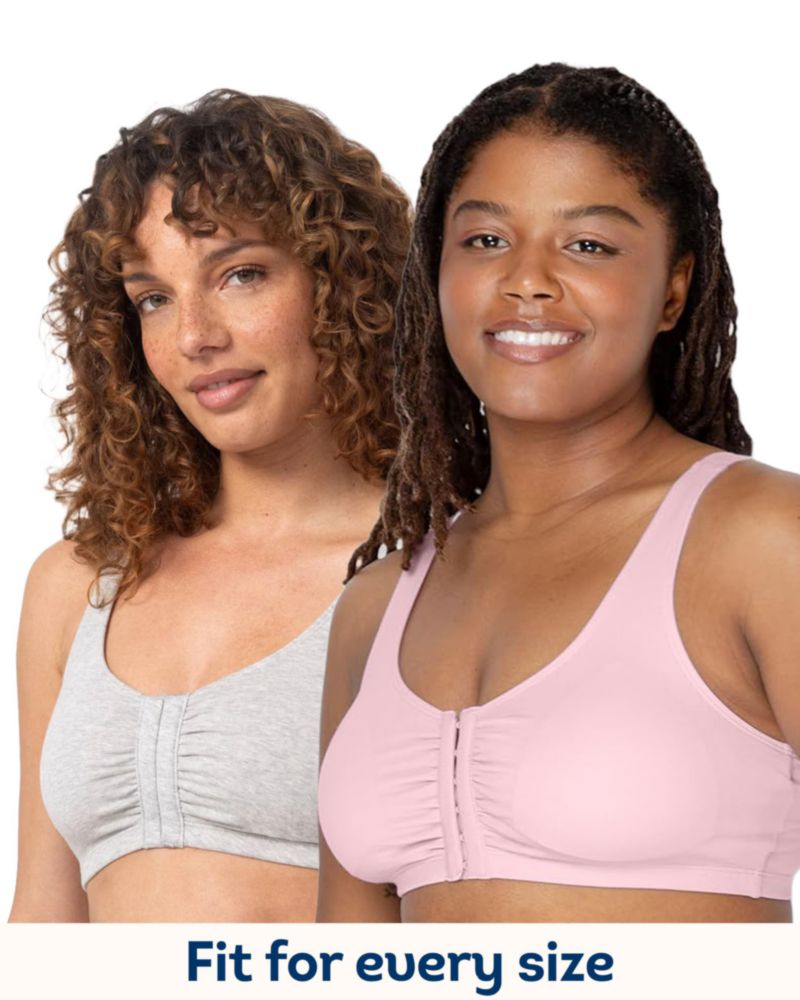 Fruit of the Loom Sujetador Deportivo de Cierre Frontal - Pack de 3