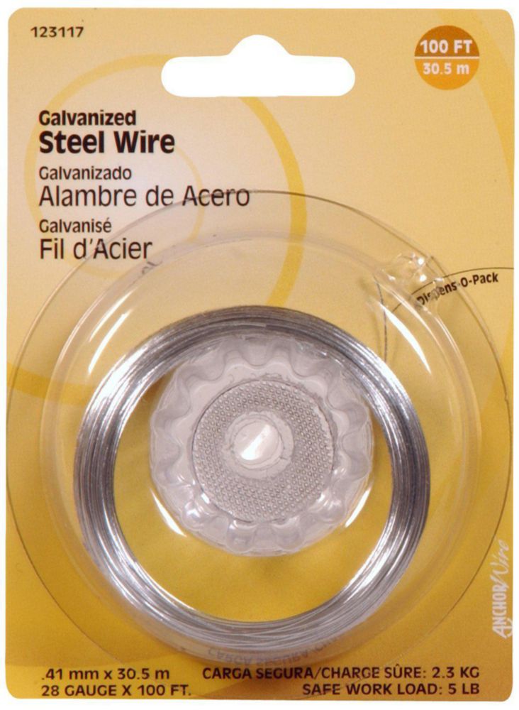 Wire Hillman calibre 28 galvanizado 305 m paquete de 1 unidad