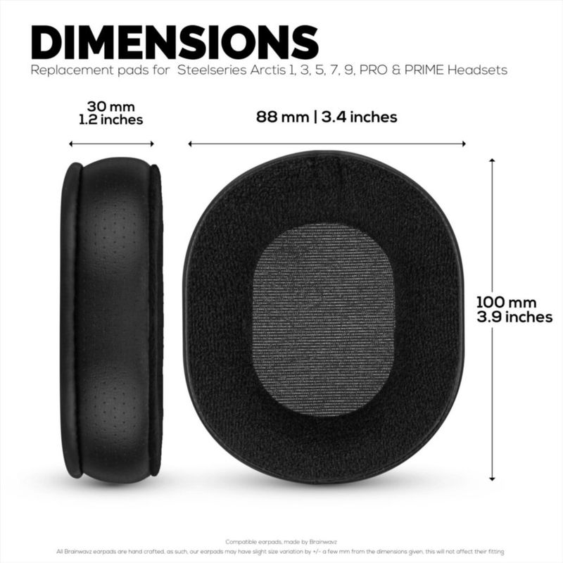 Almohadillas BRAINWAVZ para auriculares Steelseries Arctis 1/3/5/7/9