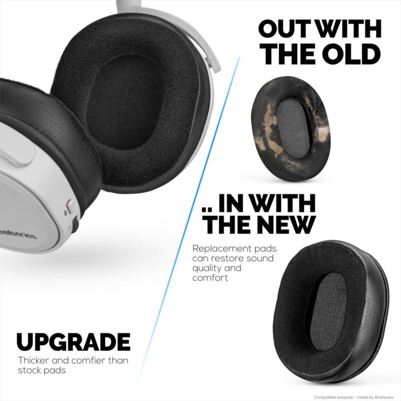 Almohadillas BRAINWAVZ para auriculares Steelseries Arctis 1/3/5/7/9