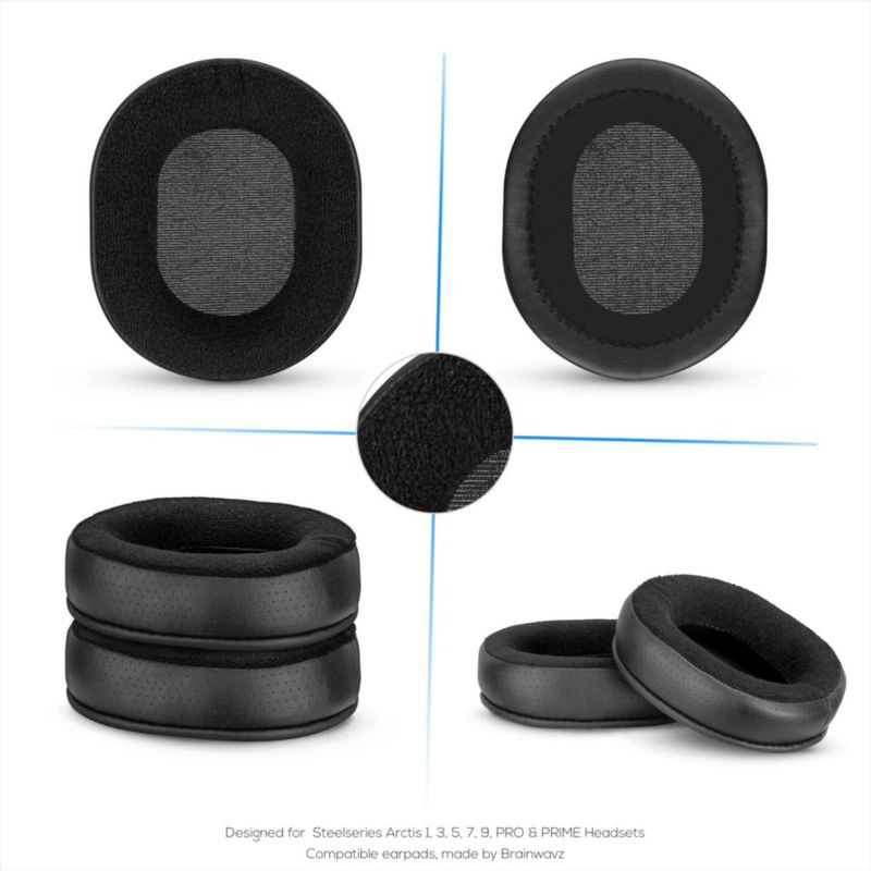 Almohadillas BRAINWAVZ para auriculares Steelseries Arctis 1/3/5/7/9