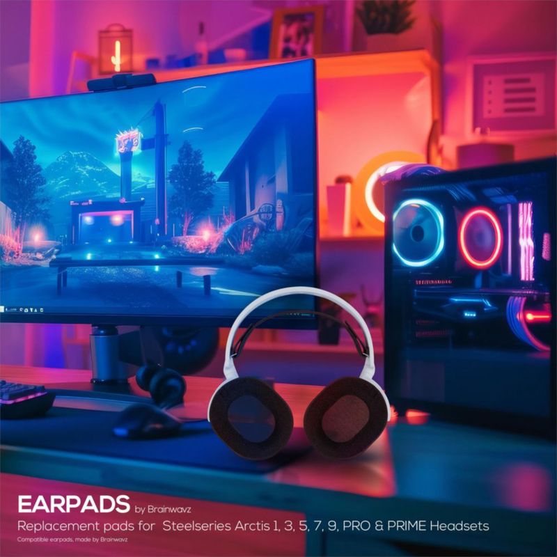 Almohadillas BRAINWAVZ para auriculares Steelseries Arctis 1/3/5/7/9