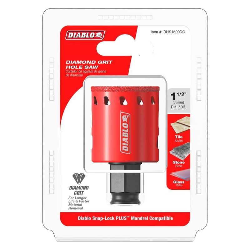 Sierra perforadora Diamond Grit Diablo DHS1500DG de 38 cm de diámetro