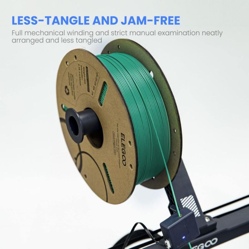 Filamento PLA ELEGOO 175 mm 4 kg Blanco/Verde Neón/Azul Oscuro/Rojo