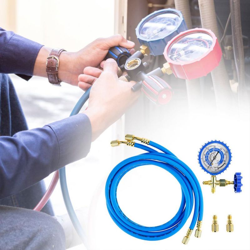 Kit de Recarga QWORK 150 cm R410a/R22/R134a 800 PSI