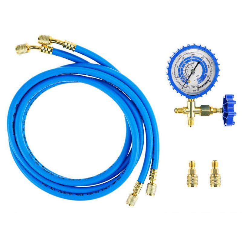 Kit de Recarga QWORK 150 cm R410a/R22/R134a 800 PSI