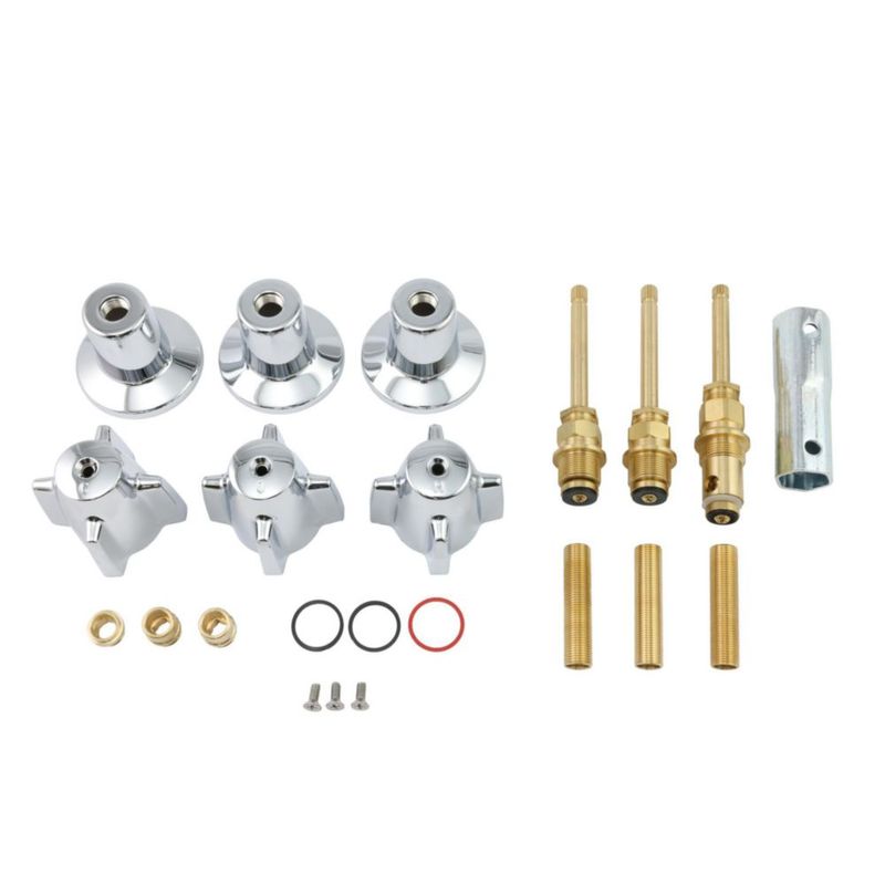 Kit de accesorios para bañera y ducha Danco 9D00039646 cromo – para grifería Central Brass