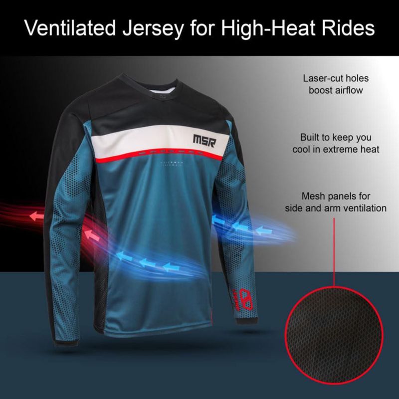 Camiseta MSR Legend Talla M Marrón para MTB Offroad
