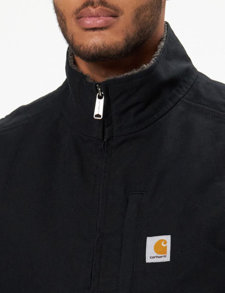 Chaleco Carhartt 4XL Negro con Cuello Simulado en Tela Duck
