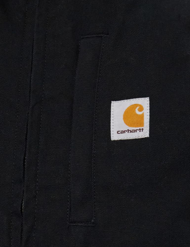 Chaleco Carhartt 4XL Negro con Cuello Simulado en Tela Duck