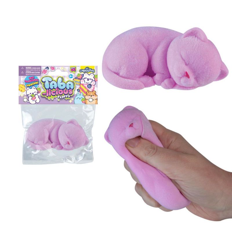 Juguete de Apretar The Orb Factory TABA Gato Aplastable Rosa