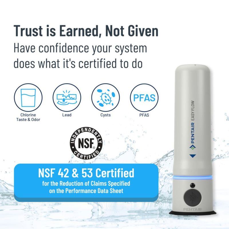 Sistema de filtración de agua Pentair Easy Flow PFAS Lead NSF