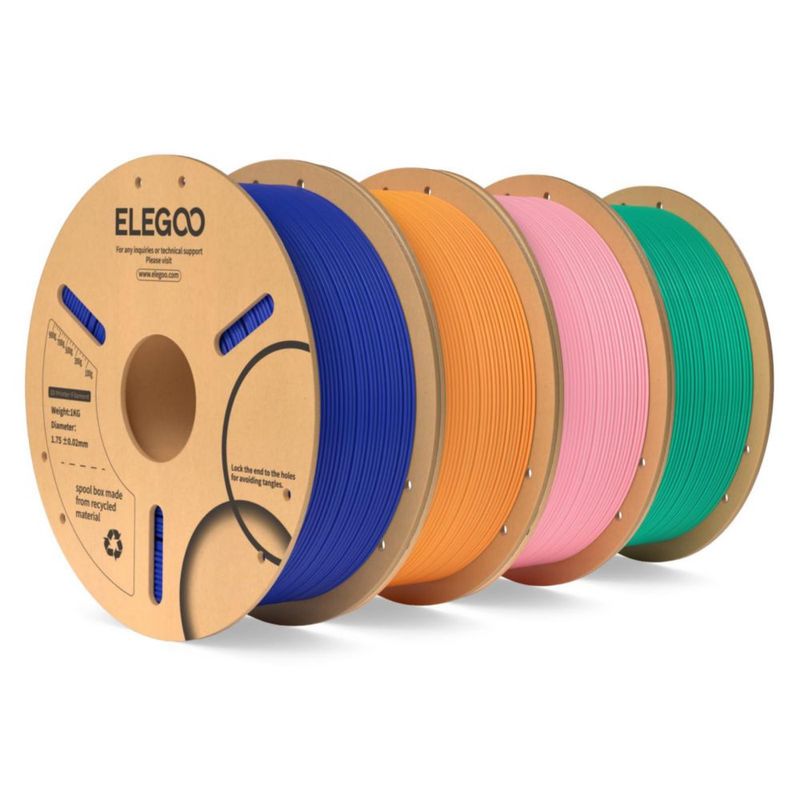 Filamento PLA ELEGOO 175 mm 4 kg Azul Oscuro/Naranja/Rosa