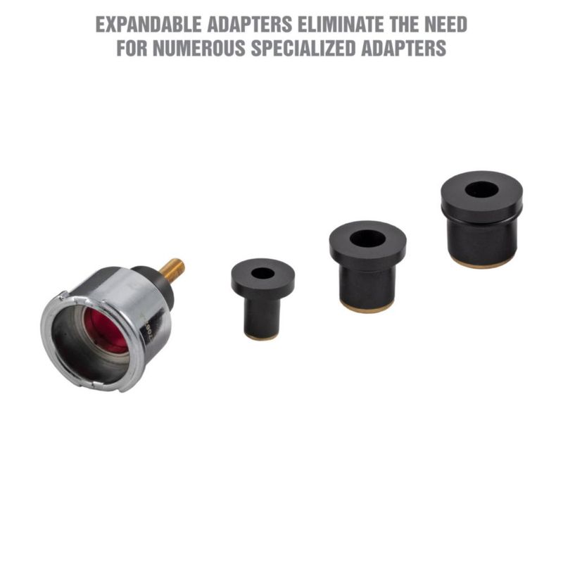 Kit de prueba de presión para sistemas de refrigeración OEMTOOLS 27068 con 3 adaptadores