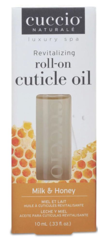 Aceite para cutículas Cuccio 10 ml Leche y Miel Roll‑On