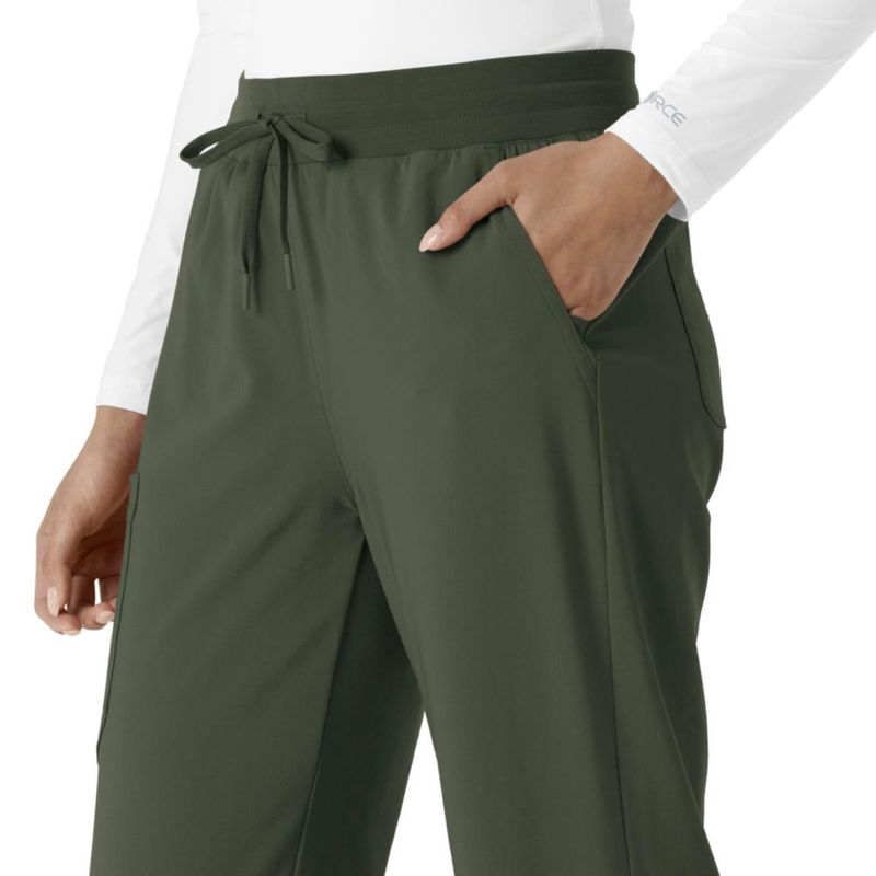 PANTALONES Femeninos Carhartt Boot Cut Scrub Oliva L