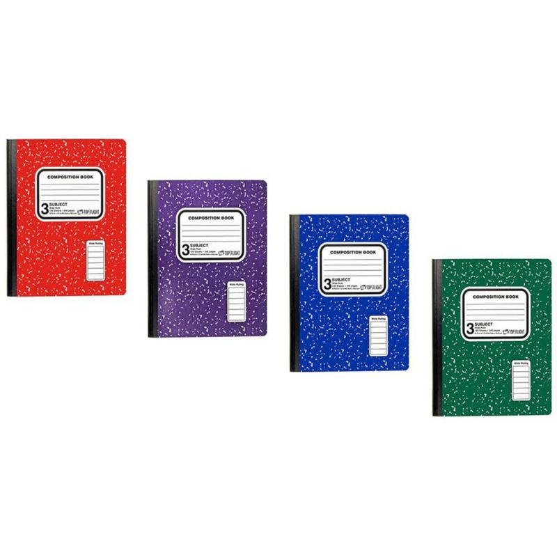 Cuaderno en blanco Top Flight 25 cm 120 hojas rayado amplio