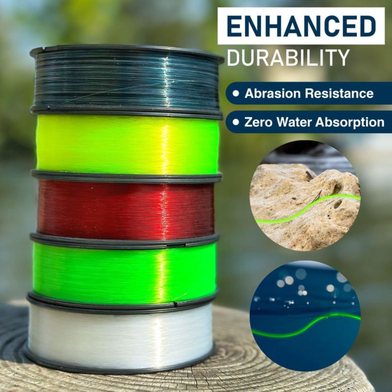 Línea de Pesca Monofilamento Reaction Tackle 12 lb 1400 yd Clara