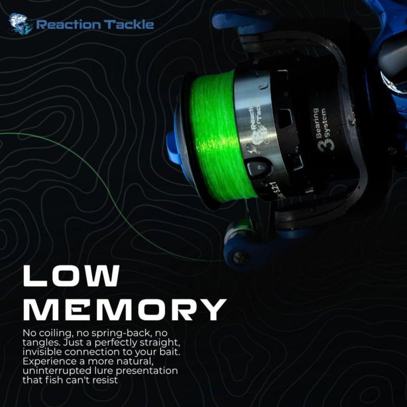 Línea de Pesca Monofilamento Reaction Tackle 12 lb 1400 yd Clara