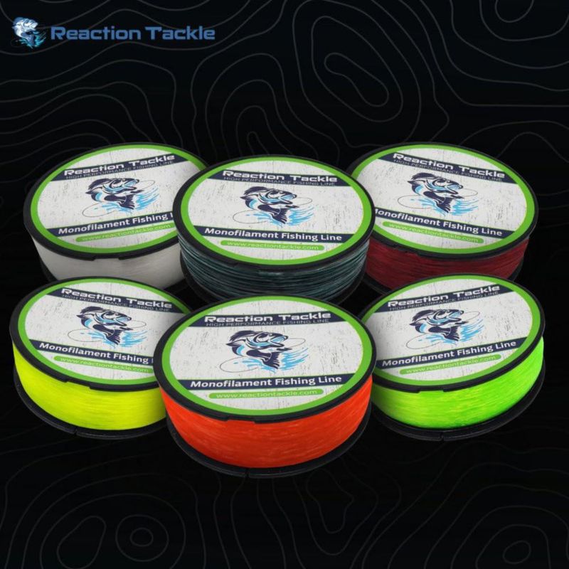 Línea de Pesca Monofilamento Reaction Tackle 12 lb 1400 yd Clara