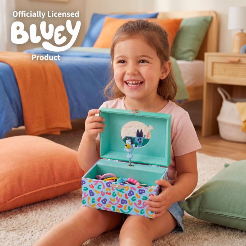 Caja de joyas Mini Treasures Bluey y Bingo Musical