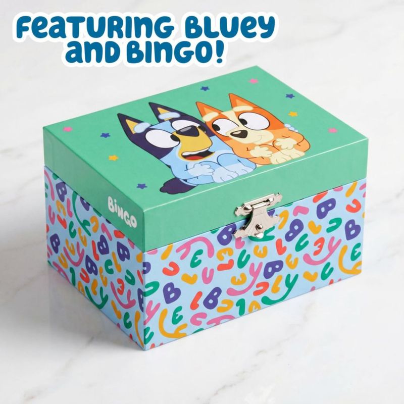 Caja de joyas Mini Treasures Bluey y Bingo Musical