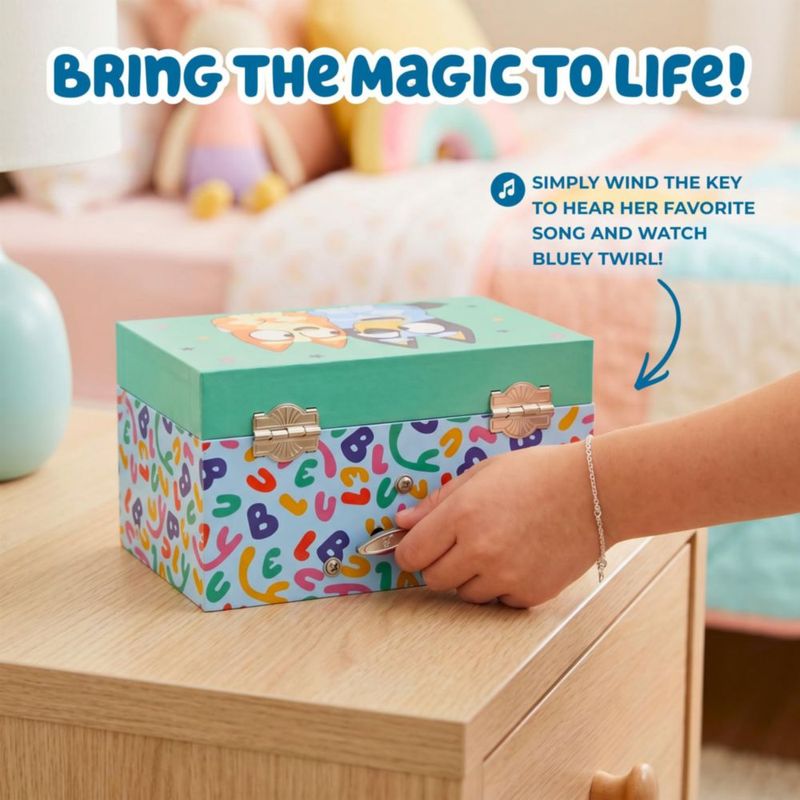 Caja de joyas Mini Treasures Bluey y Bingo Musical