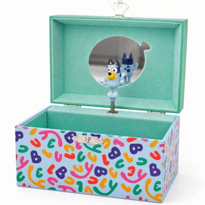 Caja de joyas Mini Treasures Bluey y Bingo Musical
