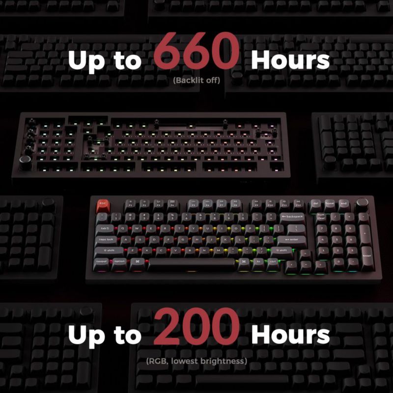Teclado Keychron V5 Ultra 96% Inalámbrico RGB Negro