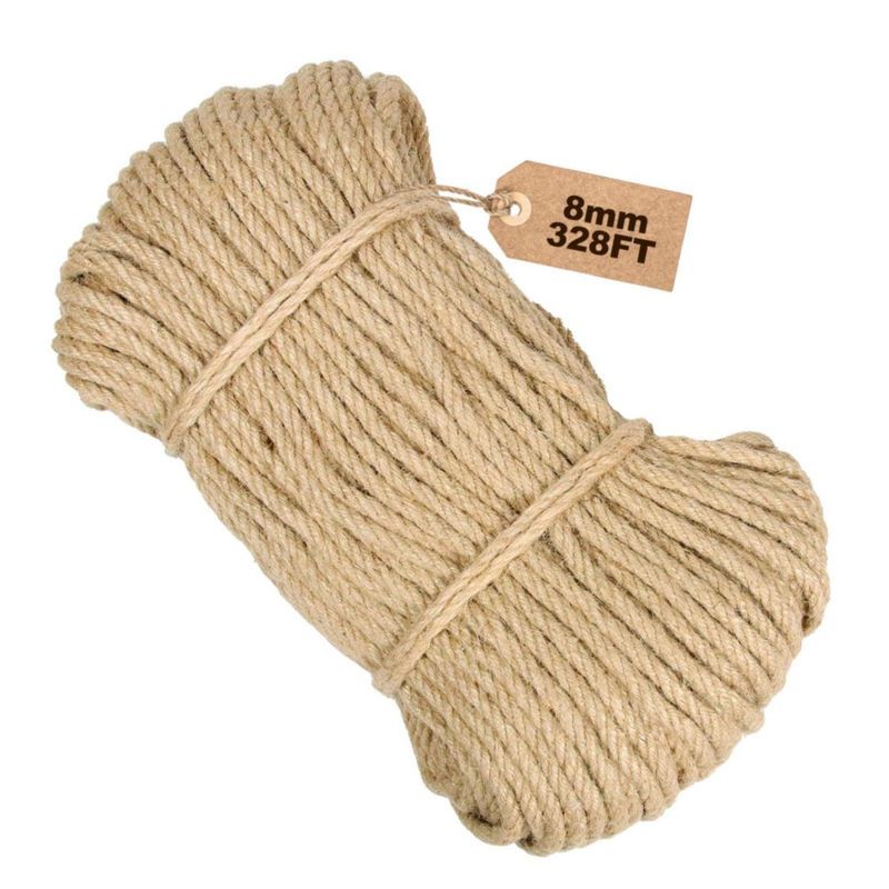 Cuerda de yute natural Excitent 8 mm 100 m – Alta resistencia