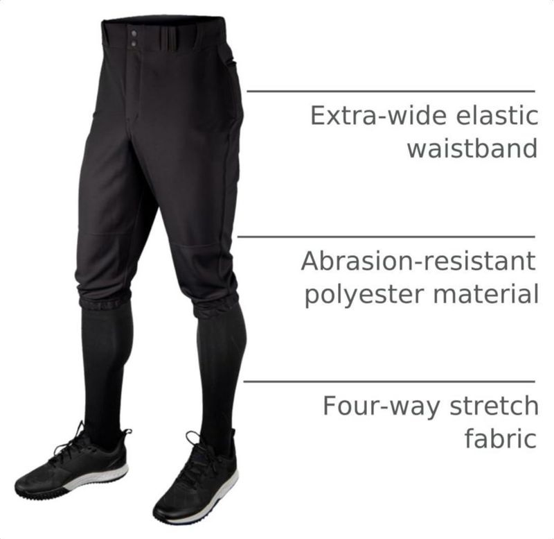 Pantalones de béisbol CHAMPRO Juvenil Talla L Negro