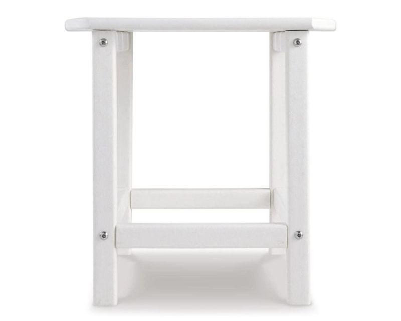 Mesa de exterior con diseño exclusivo de Ashley Sundown White 48 x 38 x 46 cm