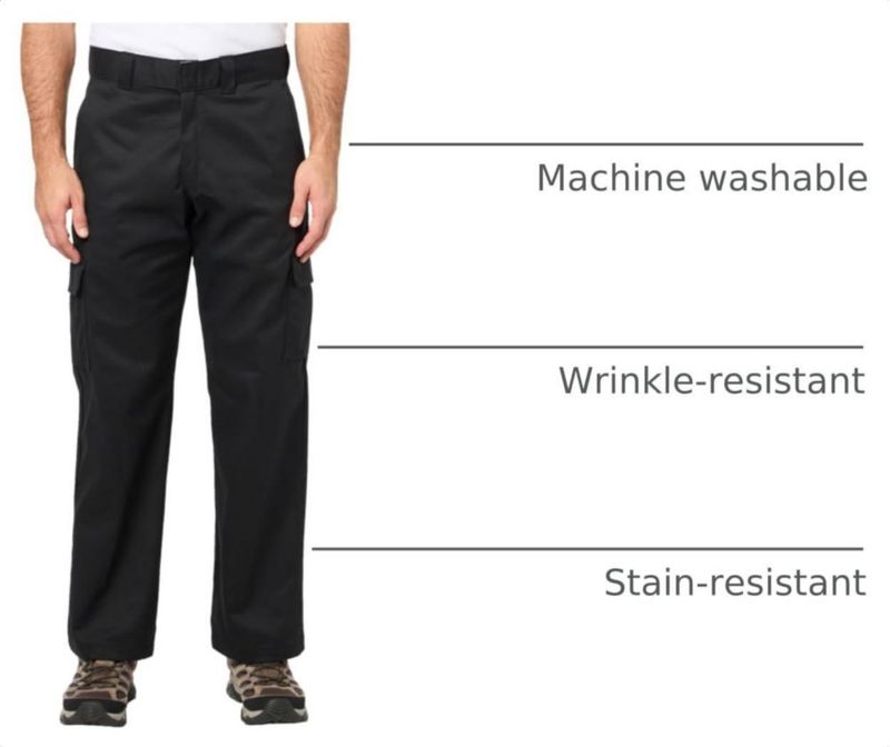 Pantalones Cargo Dickies 91 cm Negro 36/34
