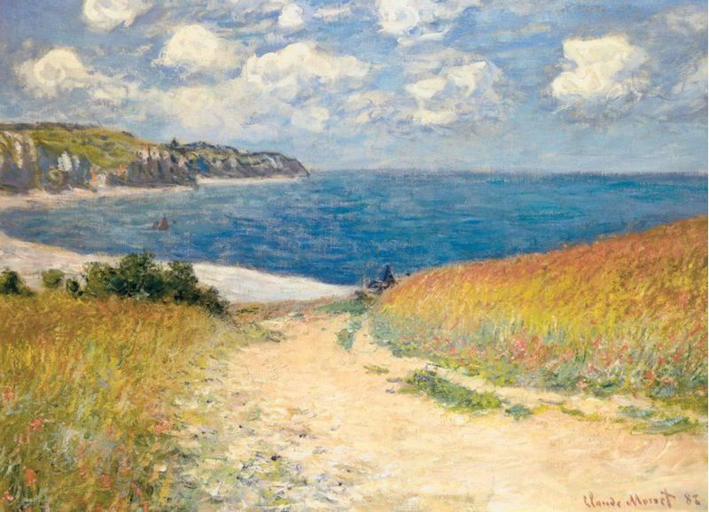 Rompecabezas EuroGraphics de 1000 piezas – Monet: Camino a través de los campos de trigo