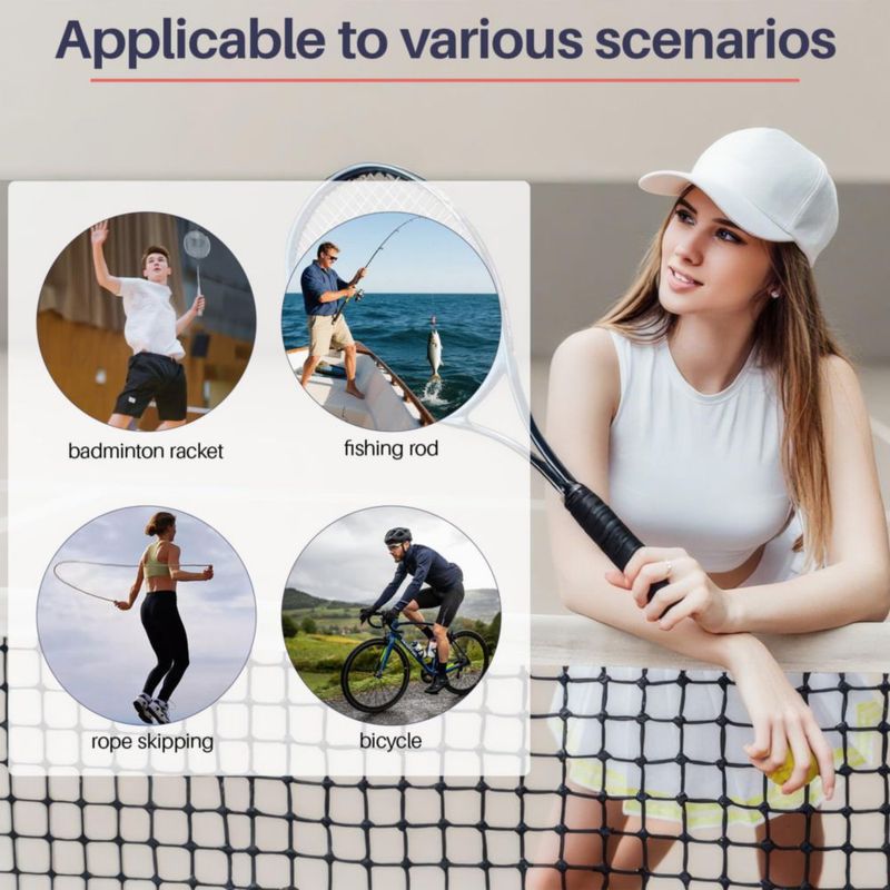 Cinta de agarre para tenis Mindow 12 piezas multicolor 110 cm