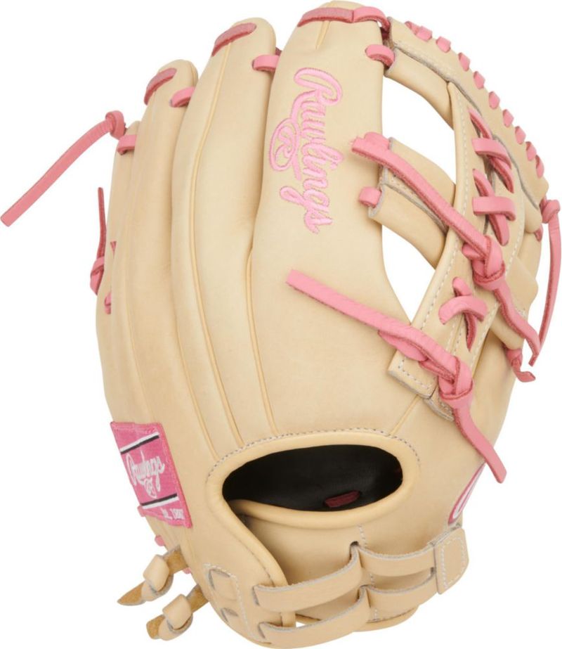 Guante de Softball Rawlings 30 cm Mano Derecha Camello/Rosa