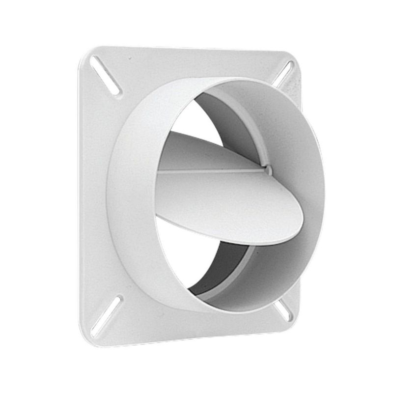 Bloqueador de ventilación para secadora deflecto 10 cm de diámetro blanco
