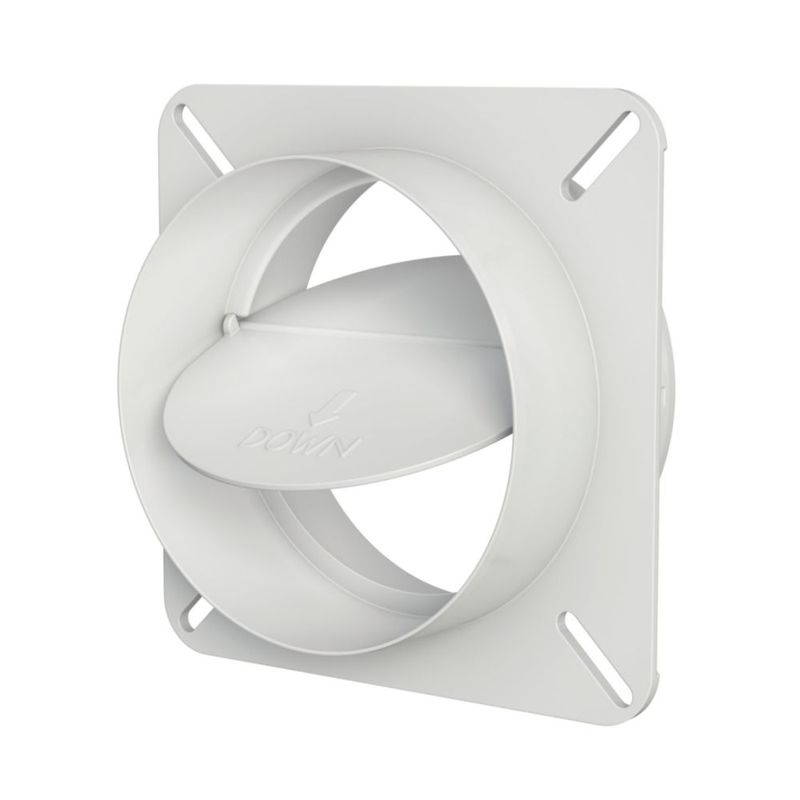 Bloqueador de ventilación para secadora deflecto 10 cm de diámetro blanco
