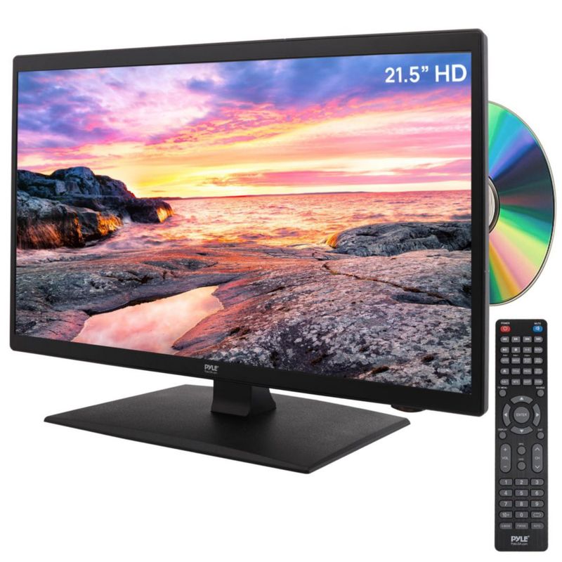 TV Pyle 215" Full HD 1080p con DVD HDMI y adaptador de coche – VESA