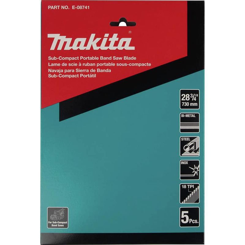 Cuchilla de sierra de cinta Makita 73 cm 18 dpp bi‑metal (5 uds)