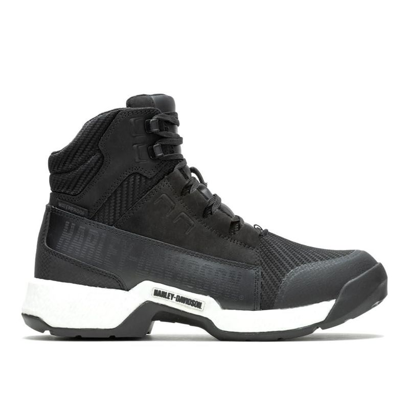 Bota Harley-Davidson 10 de cuero negro impermeable