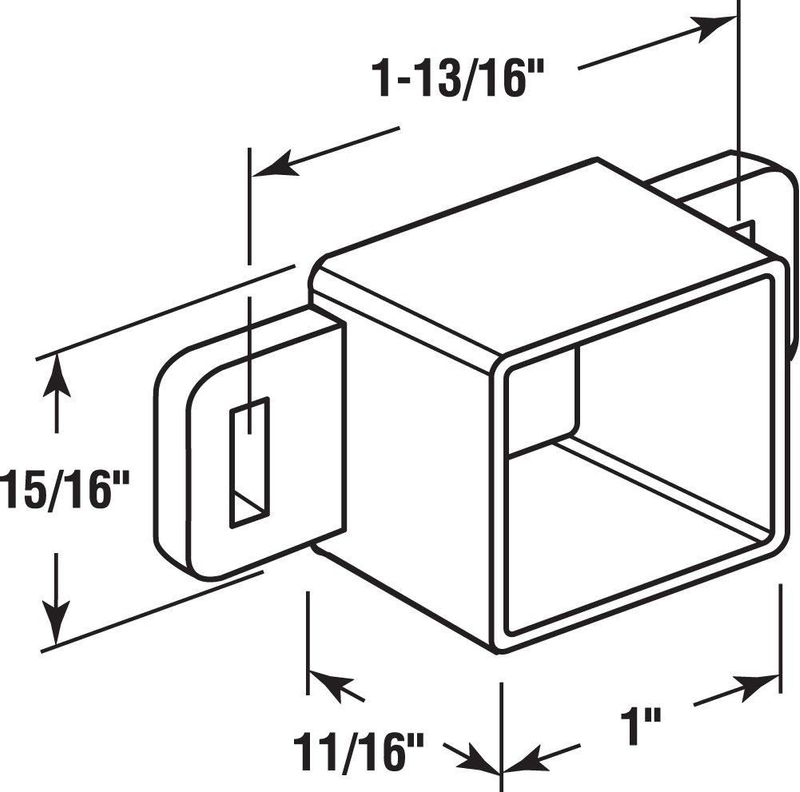 Placa trasera Drawer Track Prime-Line R 7143 de nailon paquete de 2