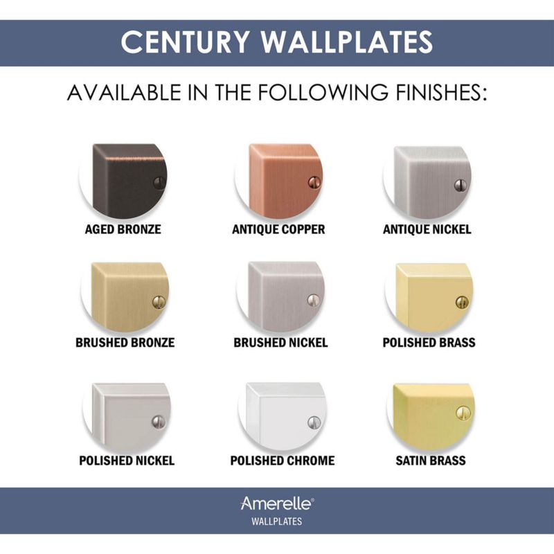 Plato de pared Amerelle 163DDDB Acero Bronce envejecido 12x12 cm