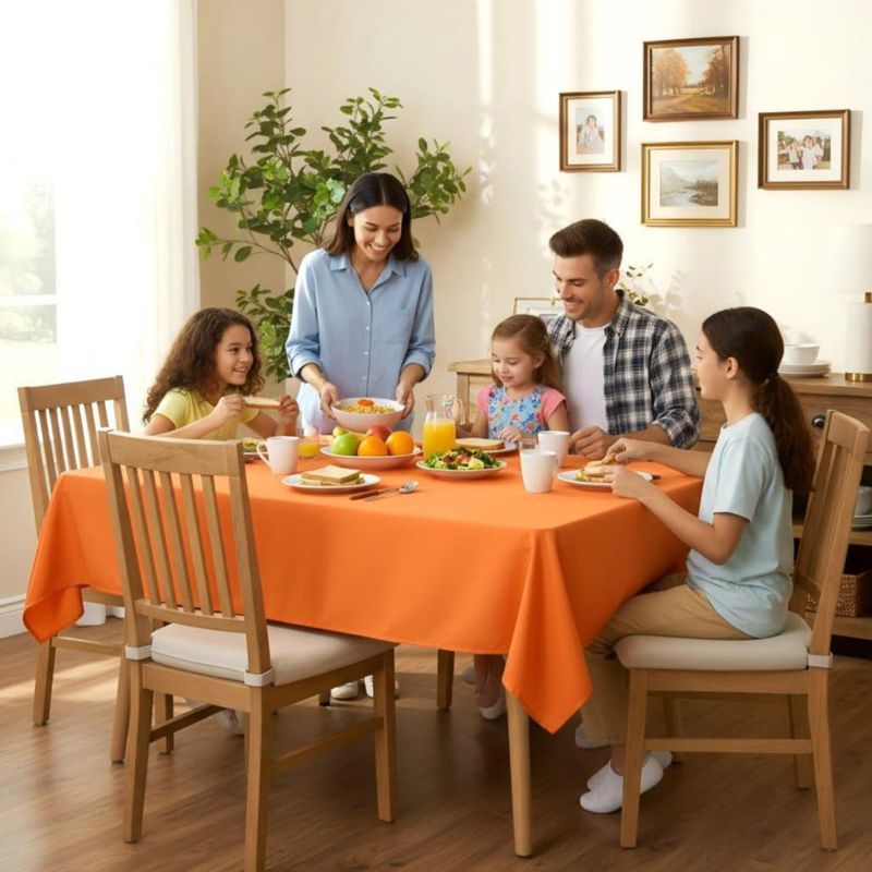 Mantel rectangular naranja 152 × 213 cm Sancua