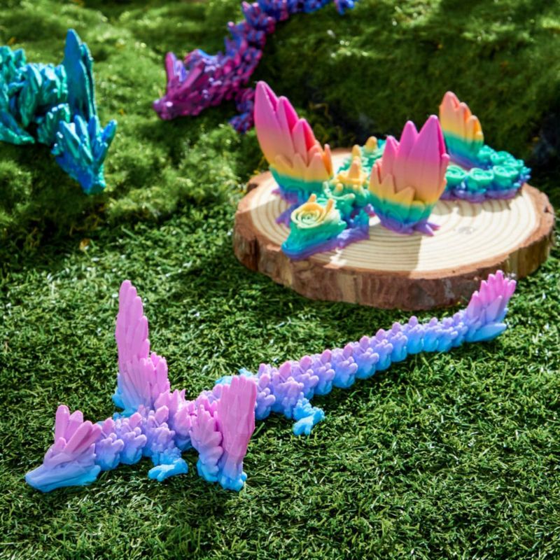 Juguete antiestrés JOYIN 30 cm Dragón 3D Pack de 6 Degradado