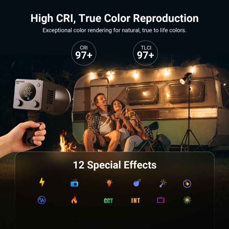 Luz LED de video NEEWER 60W bicolor regulable CRI97+