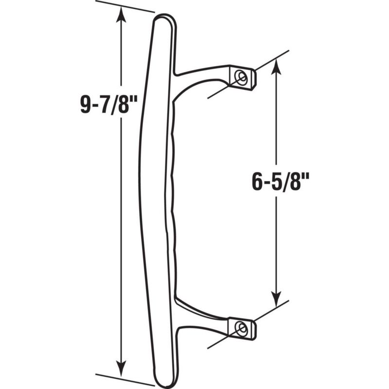 Manija de puerta corredera Prime-Line C 1067 cromo fundido