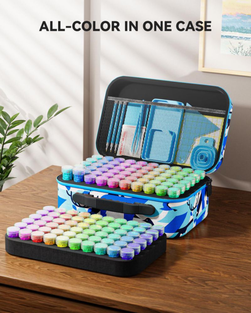 Contenedor de almacenamiento ARTDOT de 120 compartimentos para kits de arte con diamantes
